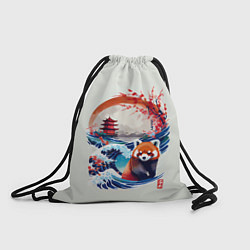 Рюкзак-мешок Красная панда на охоте, цвет: 3D-принт