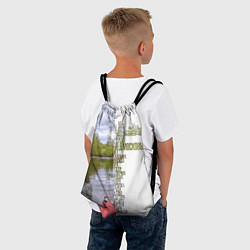 Рюкзак-мешок Реки Подмосковья, цвет: 3D-принт — фото 2