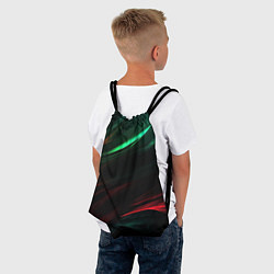Рюкзак-мешок Dark red and green, цвет: 3D-принт — фото 2