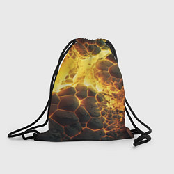 Рюкзак-мешок Разлом плит из лавы, цвет: 3D-принт