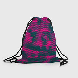 Рюкзак-мешок Спортивный паттерн камуфляж, цвет: 3D-принт