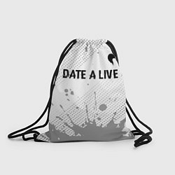Рюкзак-мешок Date A Live glitch на светлом фоне: символ сверху, цвет: 3D-принт