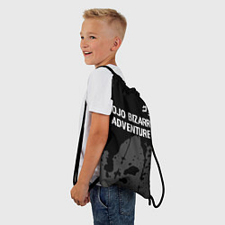 Рюкзак-мешок JoJo Bizarre Adventure glitch на темном фоне: симв, цвет: 3D-принт — фото 2