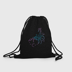 Рюкзак-мешок Знак зодиака скорпион - космос, цвет: 3D-принт