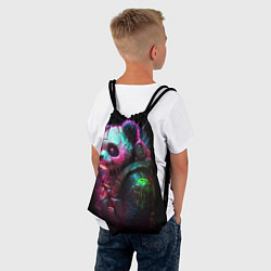 Рюкзак-мешок Cyberpunk panda, цвет: 3D-принт — фото 2
