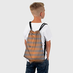 Рюкзак-мешок Полосатый закат градиент, цвет: 3D-принт — фото 2