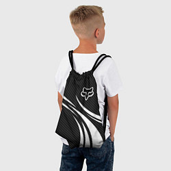 Рюкзак-мешок Fox carbon line - white, цвет: 3D-принт — фото 2