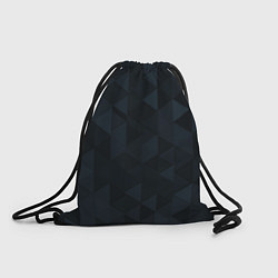 Рюкзак-мешок Тёмно-синий треугольный, цвет: 3D-принт
