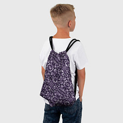 Рюкзак-мешок Фиолетовый паттерн узоры, цвет: 3D-принт — фото 2