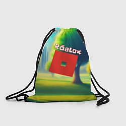 Рюкзак-мешок Роблокс пейзаж, цвет: 3D-принт