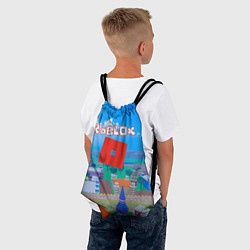 Рюкзак-мешок Роблокс город, цвет: 3D-принт — фото 2