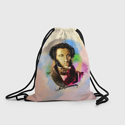 Рюкзак-мешок А Пушкин, цвет: 3D-принт