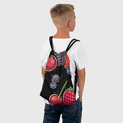 Рюкзак-мешок Плоды и ягоды, цвет: 3D-принт — фото 2