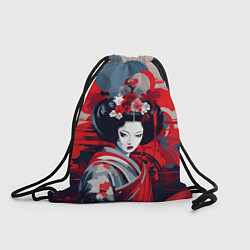 Рюкзак-мешок Geisha vector style, цвет: 3D-принт