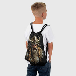 Рюкзак-мешок Викинг с косами, цвет: 3D-принт — фото 2