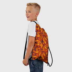 Рюкзак-мешок Огненный узор, цвет: 3D-принт — фото 2