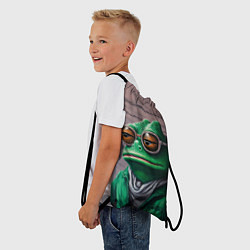 Рюкзак-мешок Уставшная лягушка Пепе, цвет: 3D-принт — фото 2