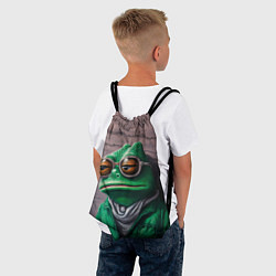Рюкзак-мешок Уставшная лягушка Пепе, цвет: 3D-принт — фото 2