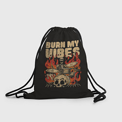 Рюкзак-мешок Burn my vibes, цвет: 3D-принт