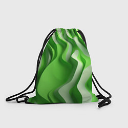 Рюкзак-мешок Зеленые объемные полосы, цвет: 3D-принт