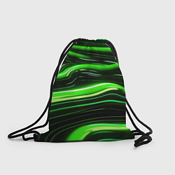 Рюкзак-мешок Зеленые объемные элементы, цвет: 3D-принт