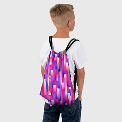 Рюкзак-мешок Градиентные прямоугольники, цвет: 3D-принт — фото 2