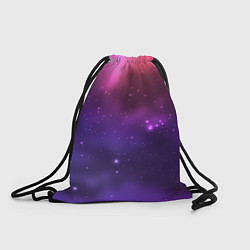 Рюкзак-мешок Разноцветный космос - неоновое свечение, цвет: 3D-принт