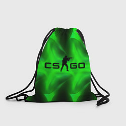 Рюкзак-мешок CSGO green logo, цвет: 3D-принт