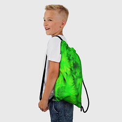 Рюкзак-мешок Green abstract texture, цвет: 3D-принт — фото 2