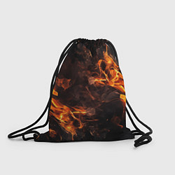 Рюкзак-мешок Огонь и дым, цвет: 3D-принт