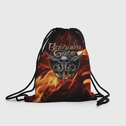 Рюкзак-мешок Baldurs Gate 3 fire, цвет: 3D-принт