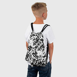Рюкзак-мешок Чёрно-белая сеть, цвет: 3D-принт — фото 2