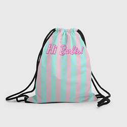 Рюкзак-мешок Hi Barbie - фраза и костюм Кена, цвет: 3D-принт