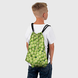 Рюкзак-мешок Узор из теннисных мячей, цвет: 3D-принт — фото 2