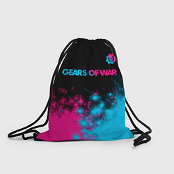 Рюкзак-мешок Gears of War - neon gradient: символ сверху, цвет: 3D-принт