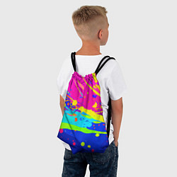 Рюкзак-мешок Красочная абстрактная композиция, цвет: 3D-принт — фото 2