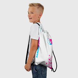 Рюкзак-мешок Danganronpa neon gradient style: надпись, символ, цвет: 3D-принт — фото 2