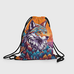 Рюкзак-мешок Рыжая лисичка - тотемное животное, цвет: 3D-принт
