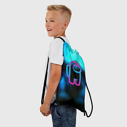 Рюкзак-мешок Амонг ас киберпанк, цвет: 3D-принт — фото 2