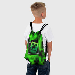Рюкзак-мешок Токсичный крипер майнкрафт, цвет: 3D-принт — фото 2