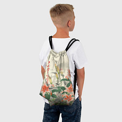 Рюкзак-мешок Тигровые лилии - японский стиль, цвет: 3D-принт — фото 2