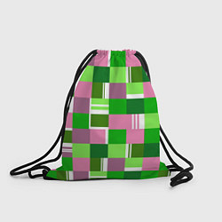 Рюкзак-мешок Ретро квадраты ванильные, цвет: 3D-принт