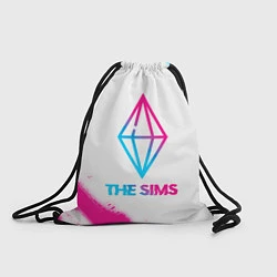 Рюкзак-мешок The Sims neon gradient style, цвет: 3D-принт