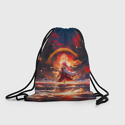Рюкзак-мешок Яэ Мико и небо, цвет: 3D-принт