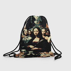 Рюкзак-мешок Мона Лиза party, цвет: 3D-принт