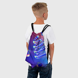 Рюкзак-мешок Фигуры на градиенте, цвет: 3D-принт — фото 2