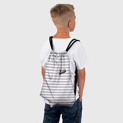 Рюкзак-мешок Кен - серые и белые полосы, цвет: 3D-принт — фото 2