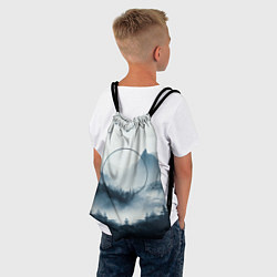 Рюкзак-мешок Утренние горы, цвет: 3D-принт — фото 2
