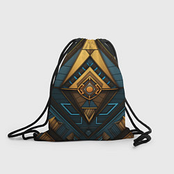 Рюкзак-мешок Узор в египетском стиле, цвет: 3D-принт