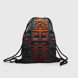 Рюкзак-мешок Арт в этническом стиле, цвет: 3D-принт